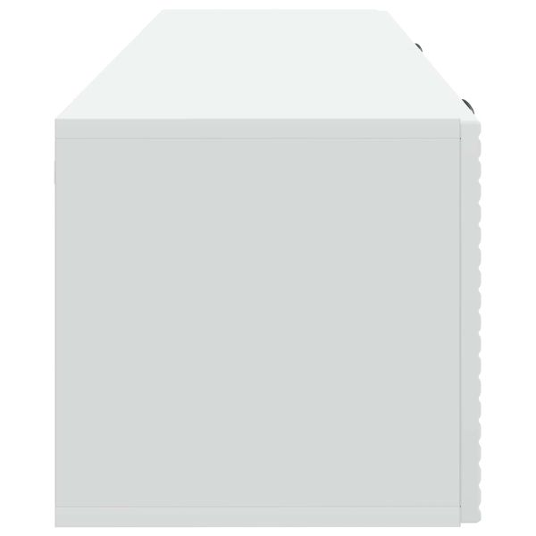 Стенно монтиран ТВ шкаф Монтиране на стена Бяло 98 x 31 x 30 см