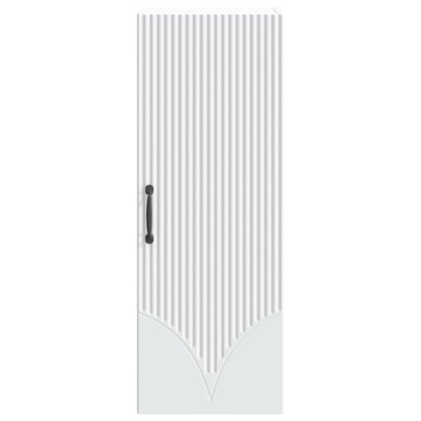 Стенно шкафче Бяло 33 x 34,5 x 90 см Инженерна дървесина