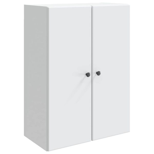 Стенно шкафче Бяло 66 x 34,5 x 90 см Инженерна дървесина