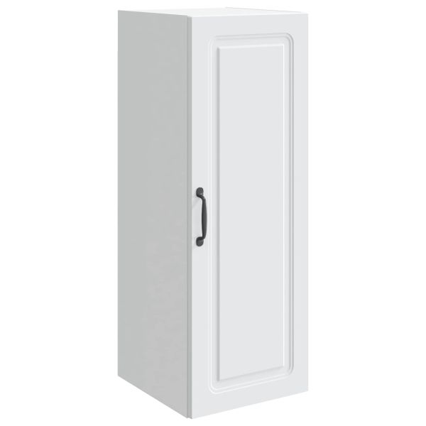 Стенно шкафче Бяло 33 x 34,5 x 90 см Инженерна дървесина