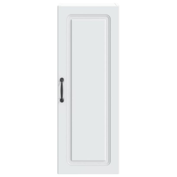 Стенно шкафче Бяло 33 x 34,5 x 90 см Инженерна дървесина