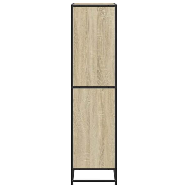 Библиотека, сонома дъб, 60x35x139 см, инженерно дърво