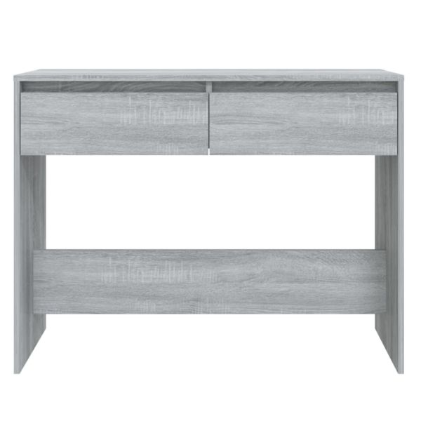 Конзолна маса, сив сонома, 100x35x76,5 см, инженерно дърво