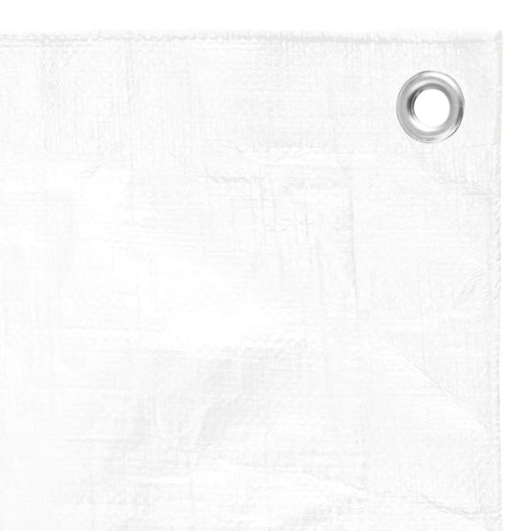 Брезент, 180 г/м², 8x12 м, бял, HDPE