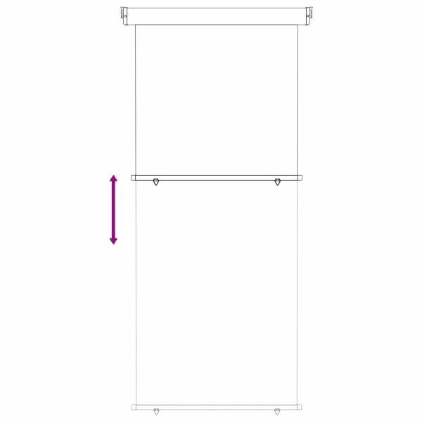 Навес за странична защита на балкон 100 x 250 cm
