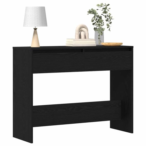 Конзолна маса Черния дъб 100 x 35 x 76,5 см Инженерно дърво