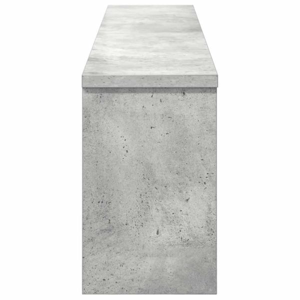 Стенен закачалка за палта Циментено сиво 100 x 16 x 26 см