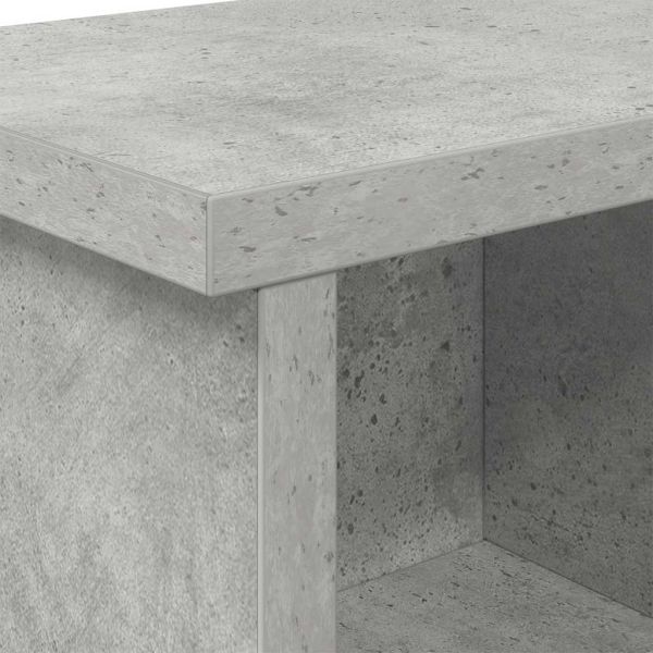 Стенен закачалка за палта Циментено сиво 100 x 16 x 26 см