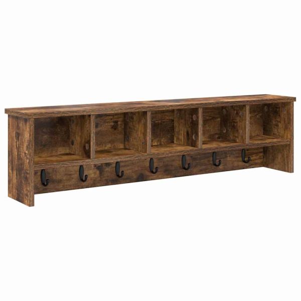 Стенен закачалка за палта с рафт Димян дъб 100 x 16 x 26 см