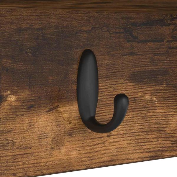 Стенен закачалка за палта с рафт Димян дъб 100 x 16 x 26 см