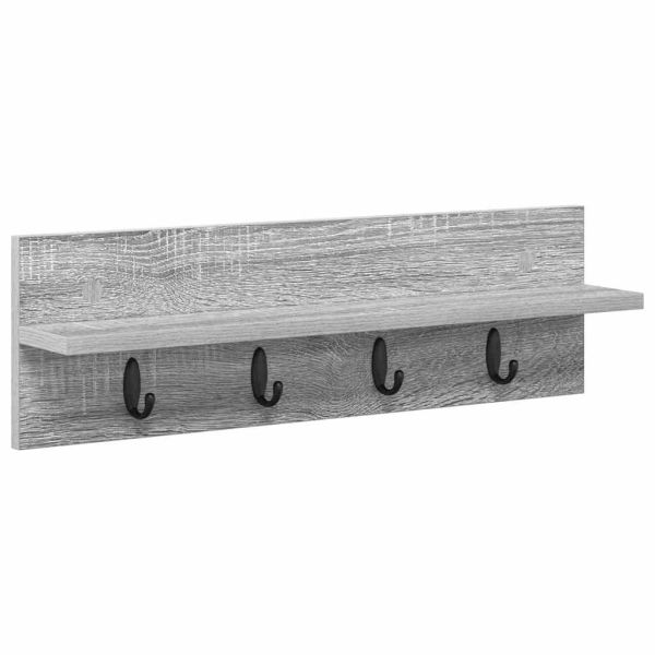 Стенен закачалка за палта Сив Сонома 60 x 10,5 x 18 см
