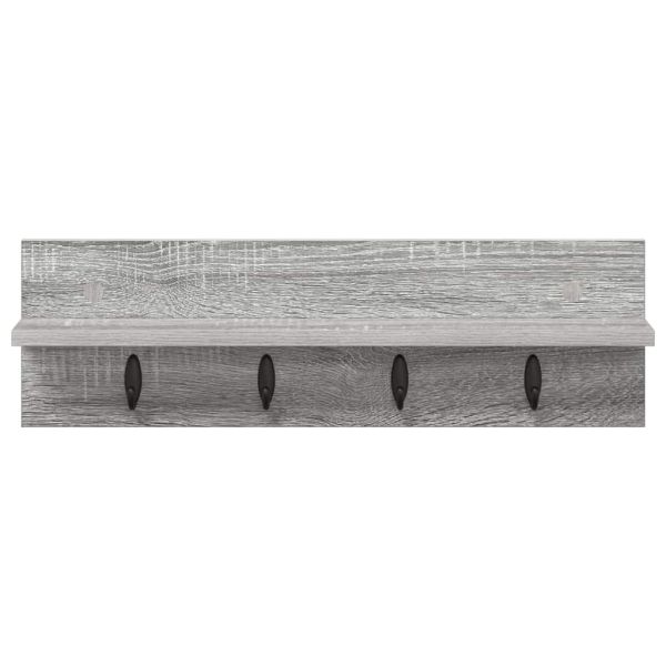 Стенен закачалка за палта Сив Сонома 60 x 10,5 x 18 см