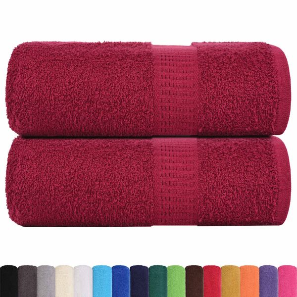 Кърпи за гости FROGN 2 бр. бордо 30x50 см 360 г/м²
