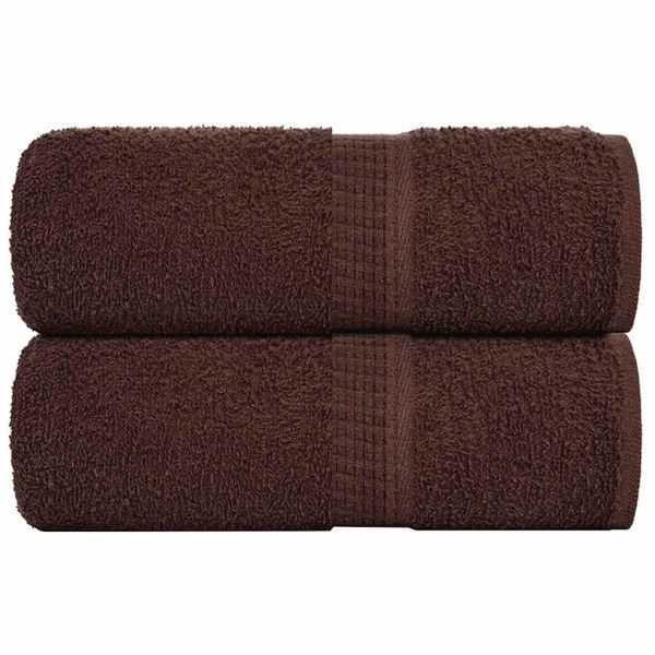 Кърпи за пране FROGN 2 бр. Кафяви 30x30 см 360 г/м²