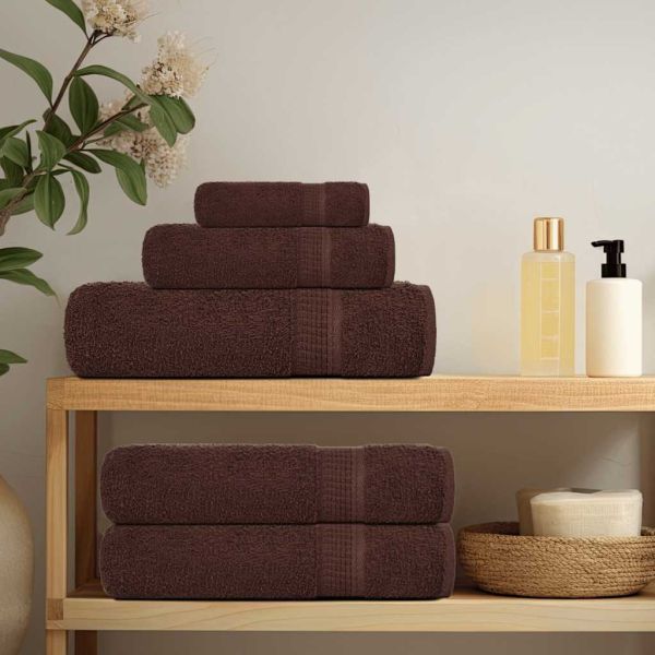 Кърпи за пране FROGN 4 бр. Кафяви 30x30 см 360 г/м²