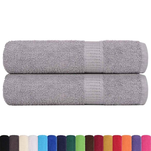 Кърпи за душ FROGN 2 бр. сиви 70x140 см 360 г/м²