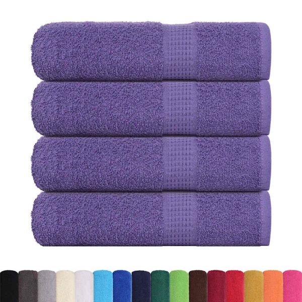 Кърпи за душ FROGN 4 бр. лилави 70x140 см 360 г/м²