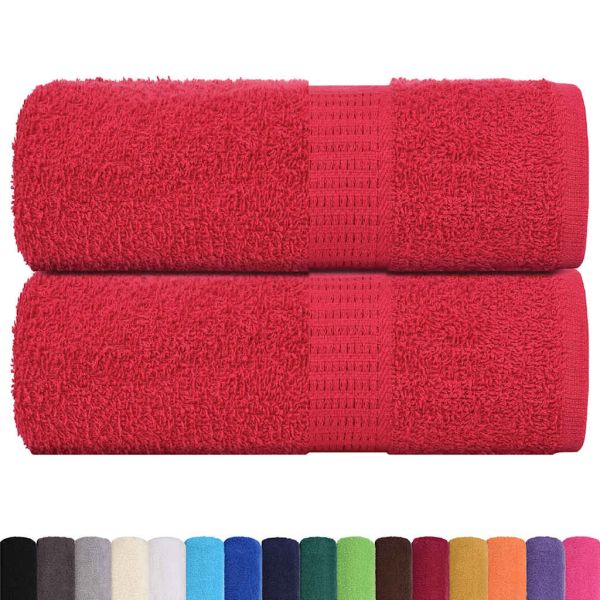 Кърпи за пране FROGN 2 бр. Червени 30x30 см 360 г/м²