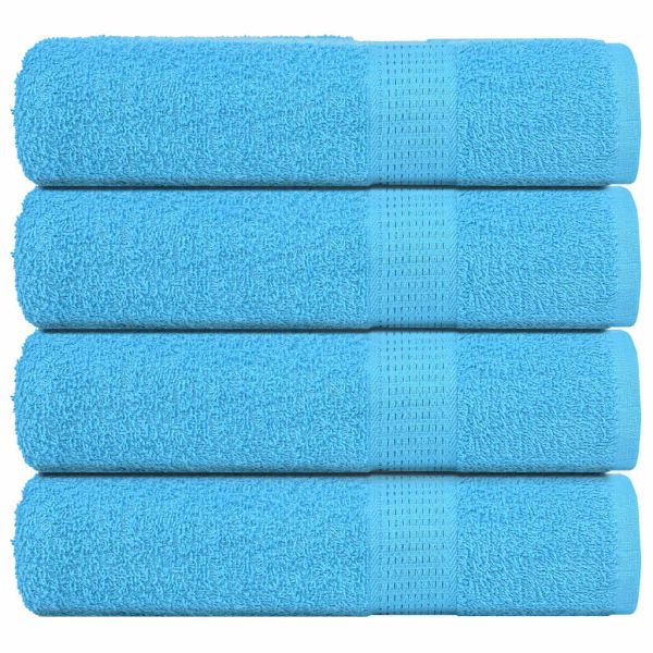 Кърпи за душ FROGN 4 бр. Тюркоазени 70x140 см 360 г/м²