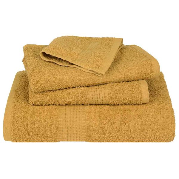 Комплект кърпи от 8 части FROGN златисти 360 г/м²