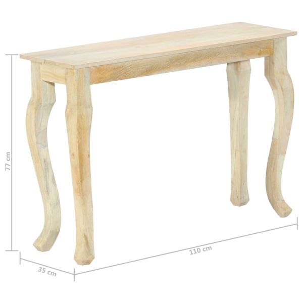 Конзолна маса 110x35x77 см, масивно мангово дърво