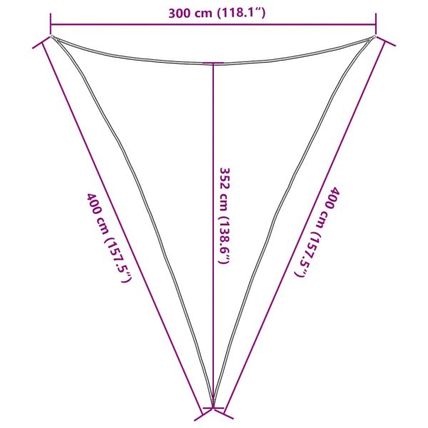Сенник за платно 160 г/м² триъгълен черен 3x4x4 м HDPE