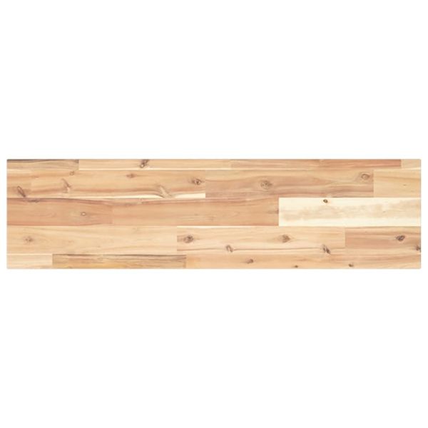 Плаващи рафтове, 2 бр., 100x20x2 см, необработена масивна акация