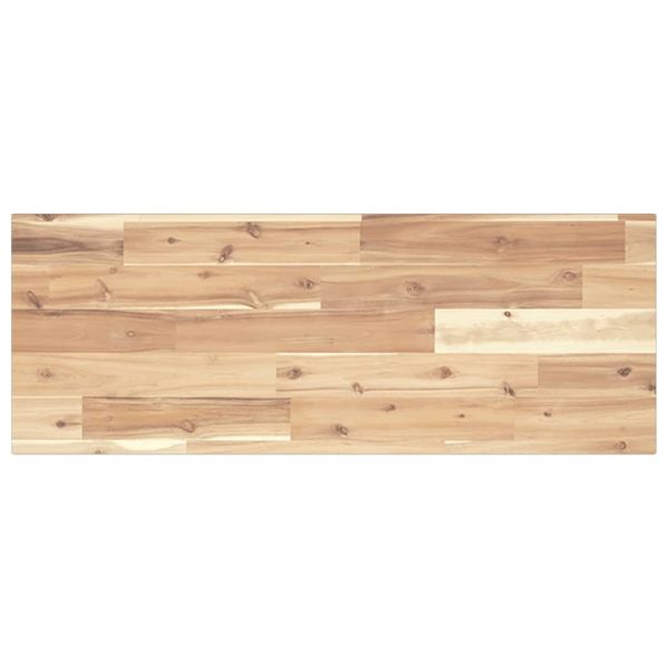 Плаващи рафтове, 2 бр., 100x30x2 см, необработена масивна дървесина, акация