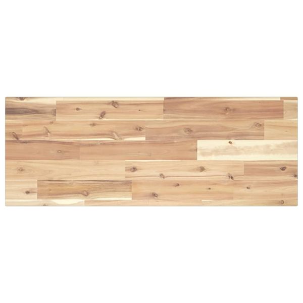 Плаващи рафтове, 4 бр., 100x30x2 см, необработена масивна дървесина, акация