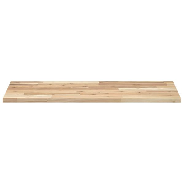 Плаващи рафтове, 2 бр., 80x40x2 см, необработена масивна дървесина, акация