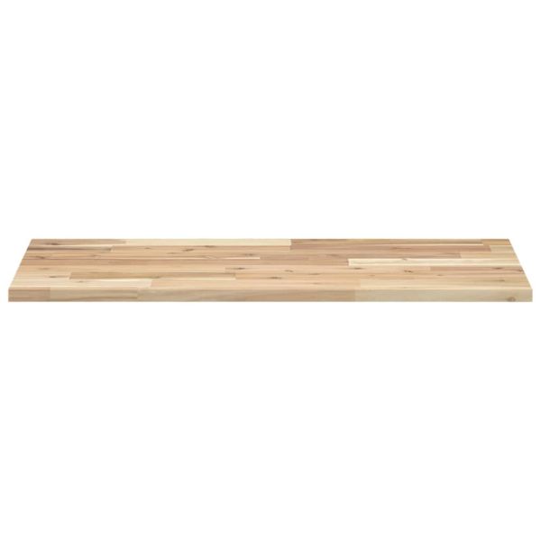 Плаващи рафтове, 3 бр., 100x40x2 см, необработена масивна дървесина, акация