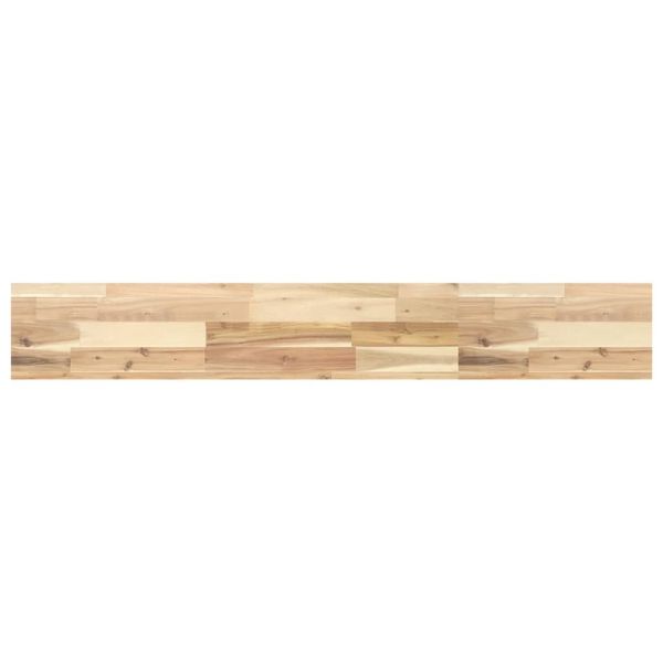 Плаващи рафтове, 4 бр., 160x20x4 см, необработена масивна дървесина, акация