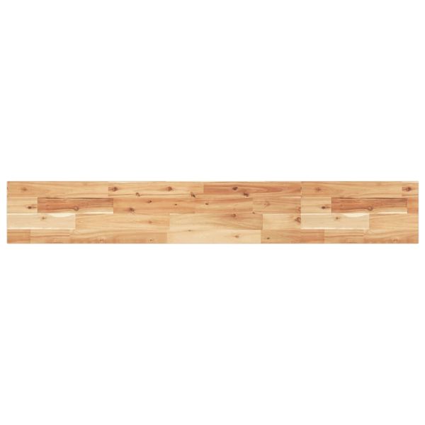 Плаващи рафтове, 2 бр., 120x20x2 см, маслено обработени, масивна дървесина, акация