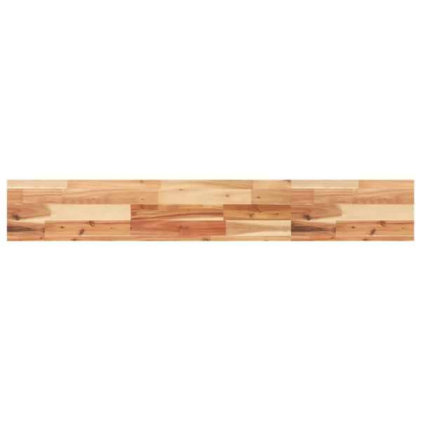 Плаващи рафтове, 3 бр., 120x20x4 см, маслено обработени, масивна дървесина, акация
