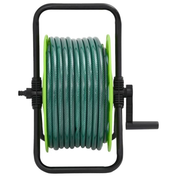 Свободностояща зелена макара за маркуч с 20 м PVC маркуч