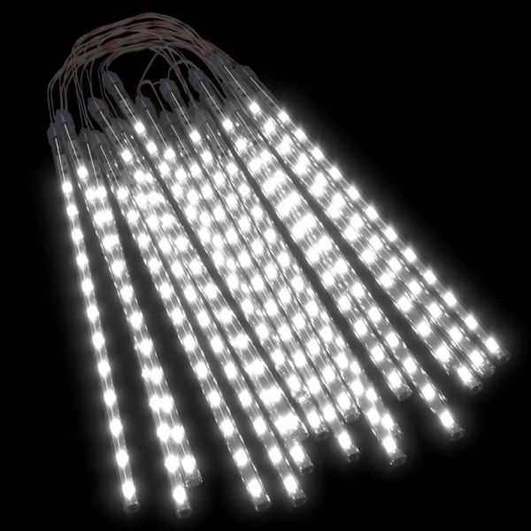Светещи метеори 20 бр 30 см студено бяло 480LED закрито/открито