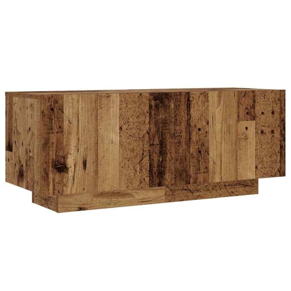 Нощно шкафче, старо дърво, 100x35x40 см, инженерно дърво