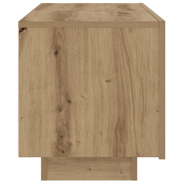 Нощно шкафче, занаятчийски дъб, 100x35x40 см, инженерно дърво