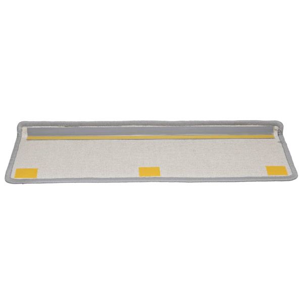 Изтривалки за стълби, 20 бр., 65x21x4 см, сиви, с правоъгълен кант