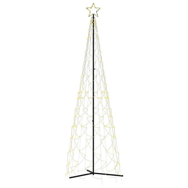 Коледна елха с шишарка, топло бяло, 500 LED диода, 100x300 см