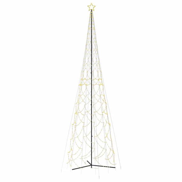 Коледна елха с шишарка, топло бяло, 3000 LED диода, 230x800 см