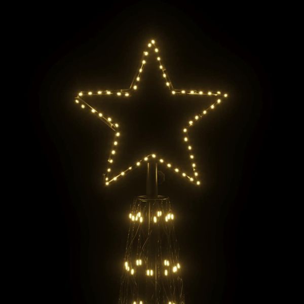 Коледна елха с шишарка, топло бяло, 3000 LED диода, 230x800 см