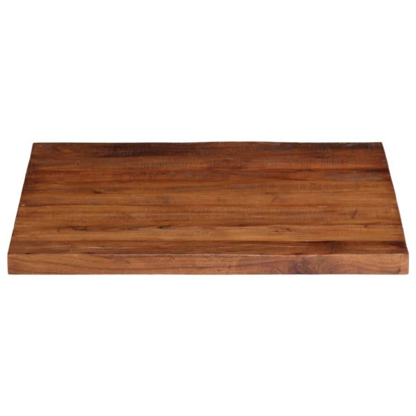 Плот за маса 90x90x2,5 см, квадратен, масивна регенерирана дървесина