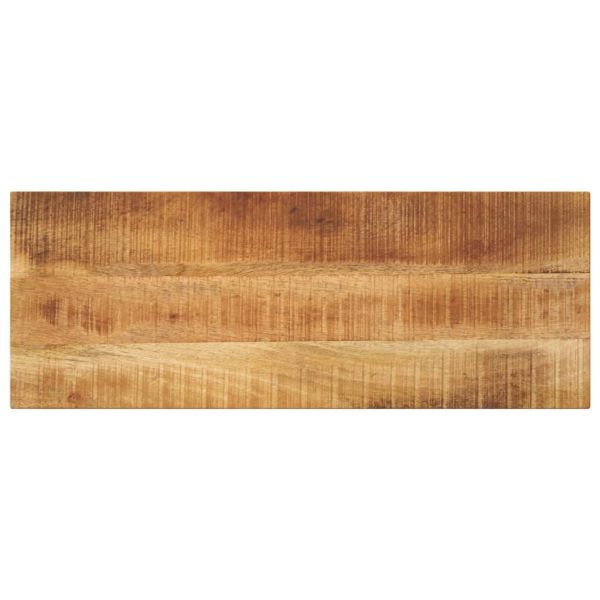 Плот за маса 90x20x3,8 см, правоъгълен, масивна дървесина, необработено манго