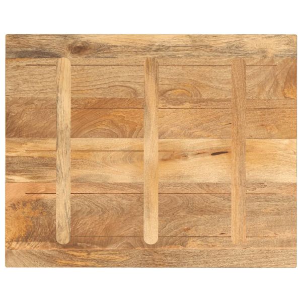 Плот за маса 90x80x2,5 см правоъгълен, масивна дървесина, цвят манго