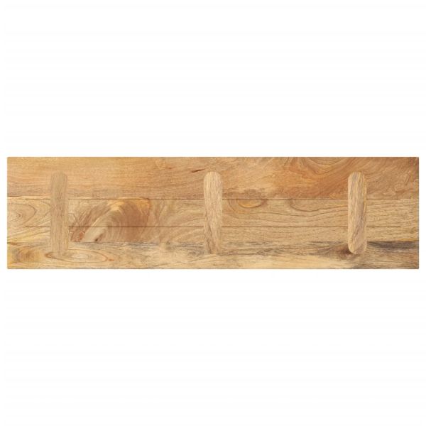 Плот за маса 100x20x3,8 см, правоъгълен, масивна дървесина, цвят манго
