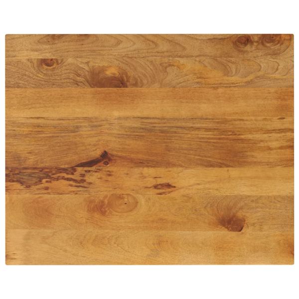 Плот за маса 90x80x2,5 см правоъгълен, масивна дървесина, цвят манго