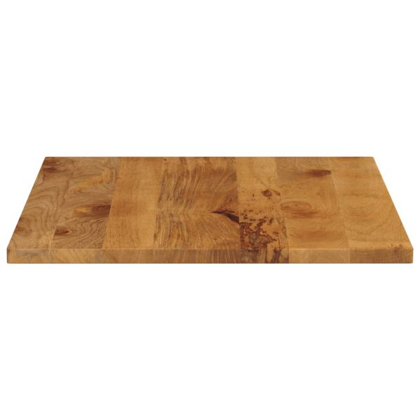 Плот за маса 90x80x2,5 см правоъгълен, масивна дървесина, цвят манго