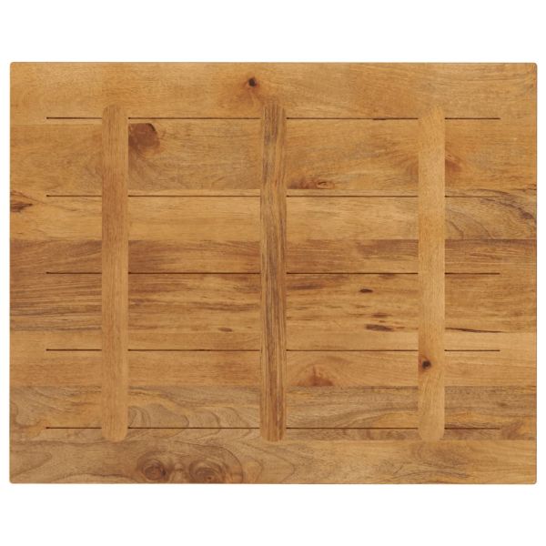 Плот за маса 90x80x2,5 см правоъгълен, масивна дървесина, цвят манго