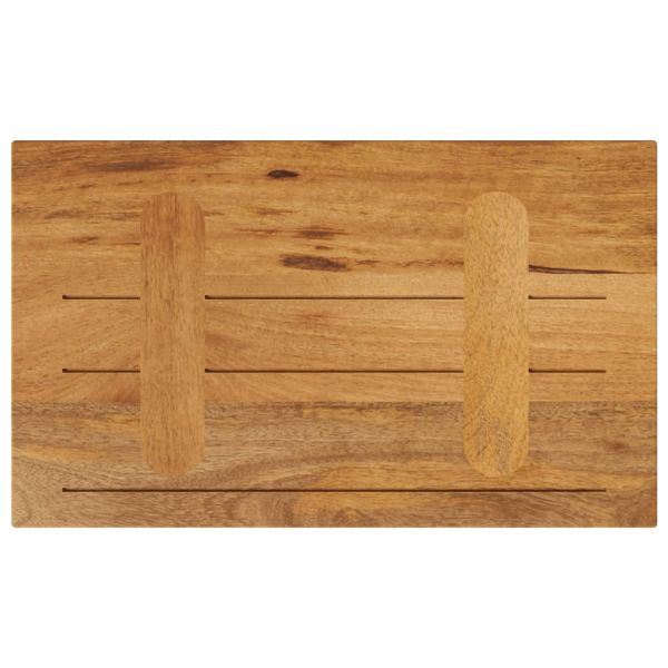Плот за маса 50x20x3,8 см, правоъгълен, масивна дървесина, цвят манго